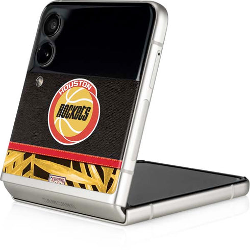 NBA Houston Rockets Retro Palms Galaxy Z Flip4 5G Skin