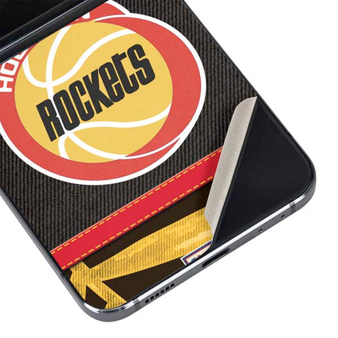 NBA Houston Rockets Retro Palms Galaxy Z Flip5 5G Skin