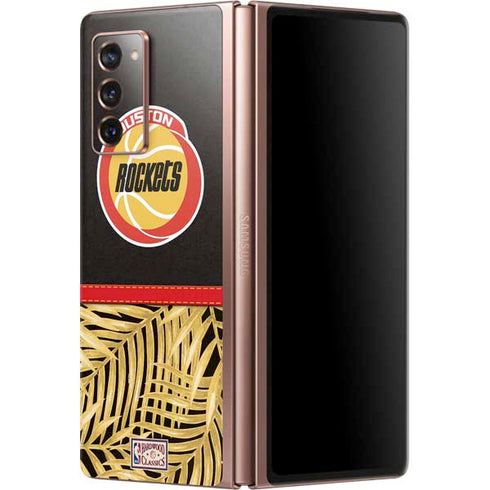 NBA Houston Rockets Retro Palms Galaxy Z Fold2 5G Skin