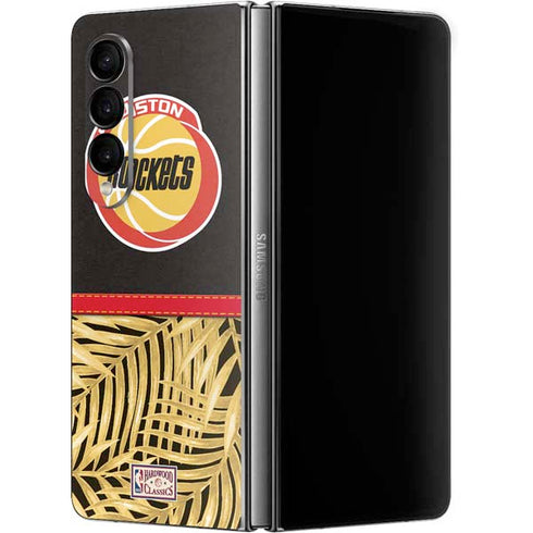 NBA Houston Rockets Retro Palms Galaxy Z Fold4 5G Skin