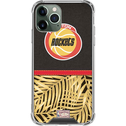 NBA Houston Rockets Retro Palms iPhone 11 Pro Max Clear Case