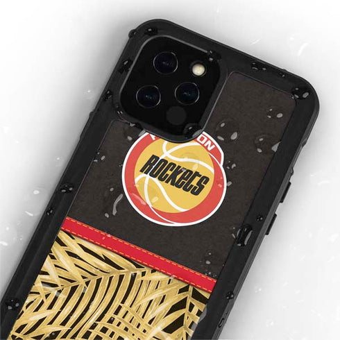 NBA Houston Rockets Retro Palms iPhone 12 Pro Waterproof Case