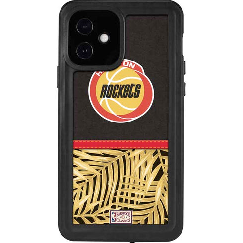 NBA Houston Rockets Retro Palms iPhone 12 Waterproof Case