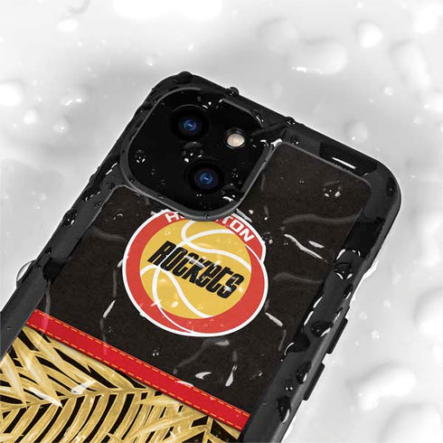 NBA Houston Rockets Retro Palms iPhone 13 Mini Waterproof Case