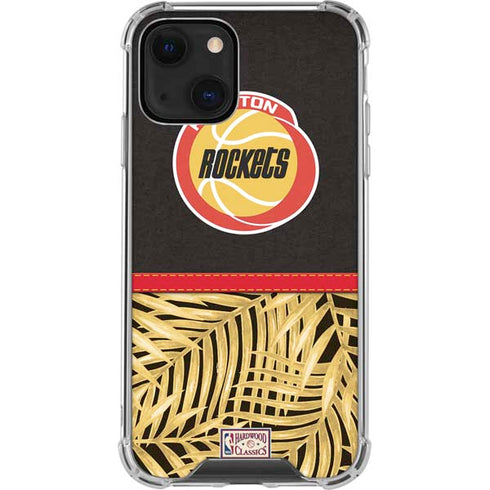 NBA Houston Rockets Retro Palms iPhone 14 Clear Case