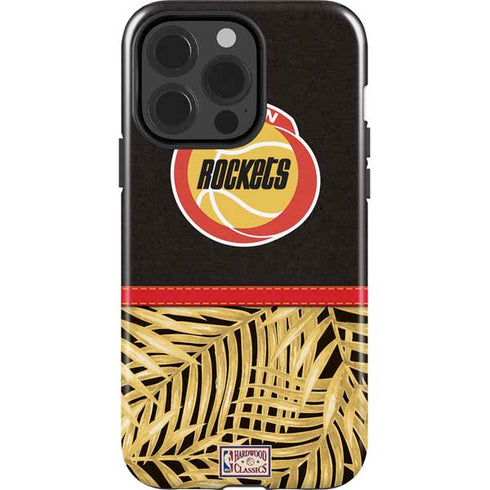 NBA Houston Rockets Retro Palms iPhone 14 Pro Impact Case