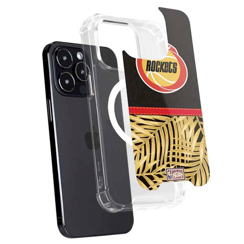 NBA Houston Rockets Retro Palms iPhone 14 Pro MagSafe Case