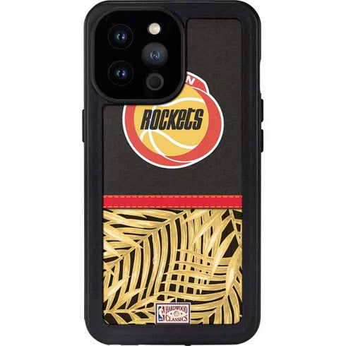 NBA Houston Rockets Retro Palms iPhone 14 Pro Max Waterproof Case