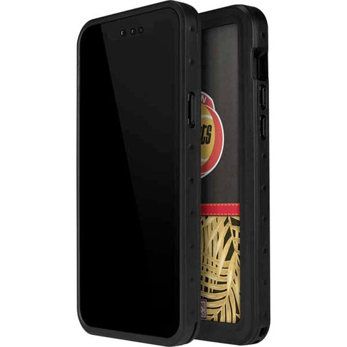 NBA Houston Rockets Retro Palms iPhone 14 Pro Max Waterproof Case