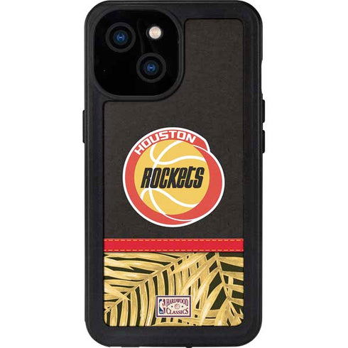 NBA Houston Rockets Retro Palms iPhone 15 Waterproof Case