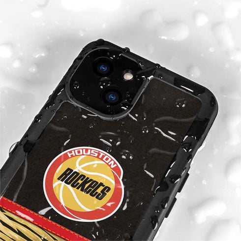 NBA Houston Rockets Retro Palms iPhone 15 Waterproof Case