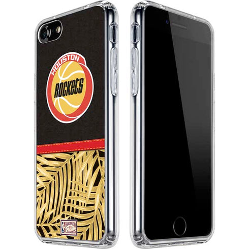 NBA Houston Rockets Retro Palms iPhone SE (2nd & 3rd Gen) Clear Case