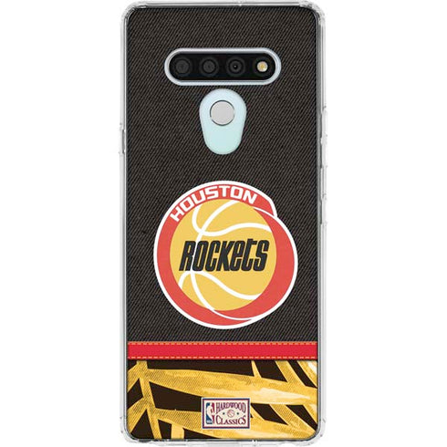 NBA Houston Rockets Retro Palms LG Stylo 6 Clear Case