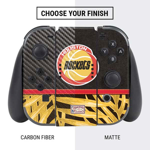 NBA Houston Rockets Retro Palms Nintendo Switch Bundle Skin