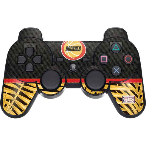 NBA Houston Rockets Retro Palms PS3 Dual Shock wireless controller Skin
