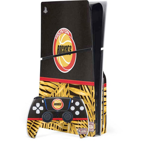 NBA Houston Rockets Retro Palms PS5 Slim Disk Bundle Skin