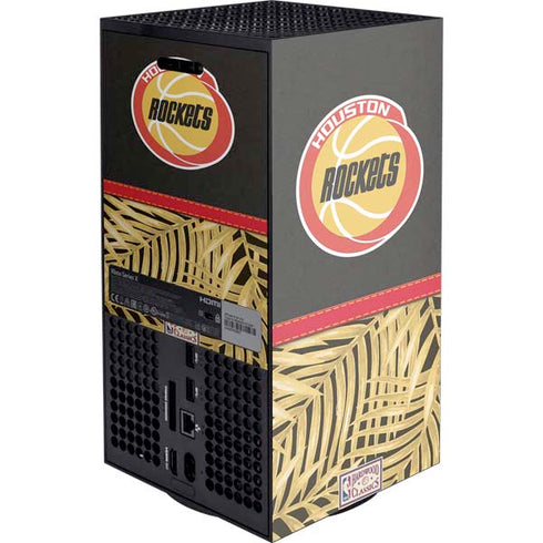 NBA Houston Rockets Retro Palms Xbox Series X Console Skin