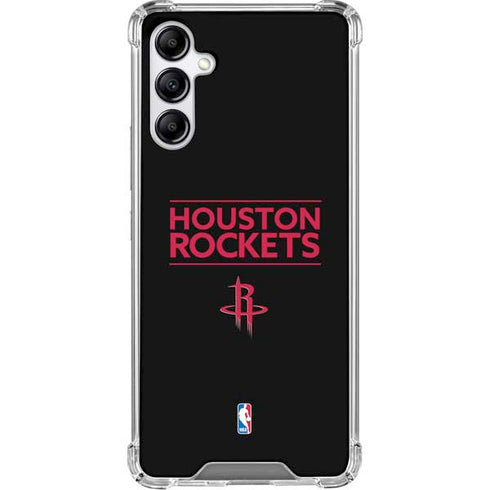 NBA Houston Rockets Standard - Black Galaxy A15 5G Clear Case
