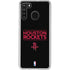 NBA Houston Rockets Standard - Black Galaxy A21 Clear Case