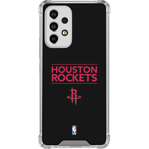 NBA Houston Rockets Standard - Black Galaxy A33 5G Clear Case