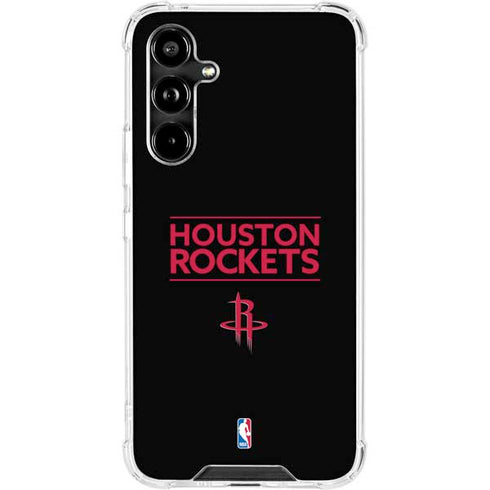 NBA Houston Rockets Standard - Black Galaxy A54 5G Clear Case