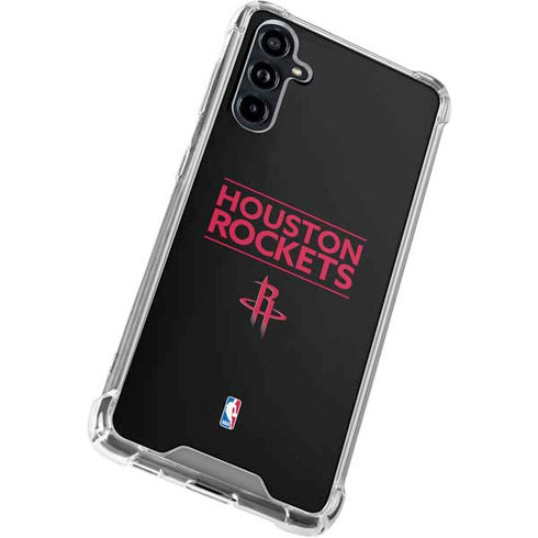 NBA Houston Rockets Standard - Black Galaxy A54 5G Clear Case
