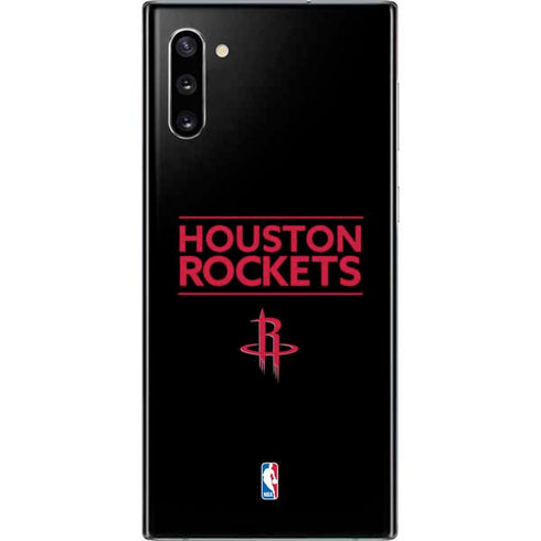 NBA Houston Rockets Standard - Black Galaxy Note 10 Skin