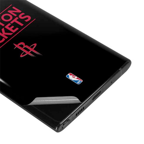 NBA Houston Rockets Standard - Black Galaxy Note 10 Skin