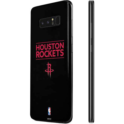 NBA Houston Rockets Standard - Black Galaxy Note 8 Skin