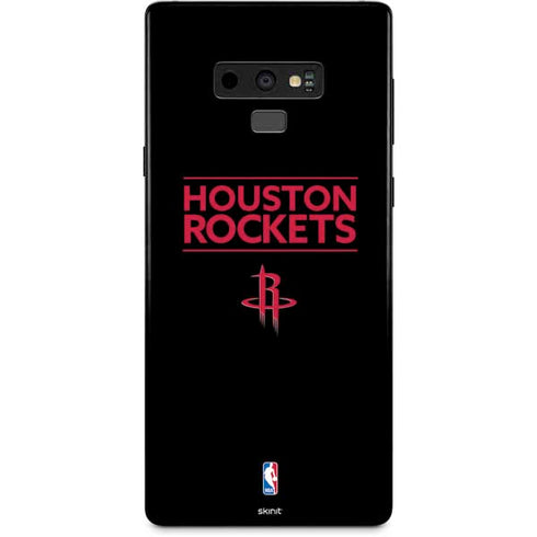 NBA Houston Rockets Standard - Black Galaxy Note 9 Skin
