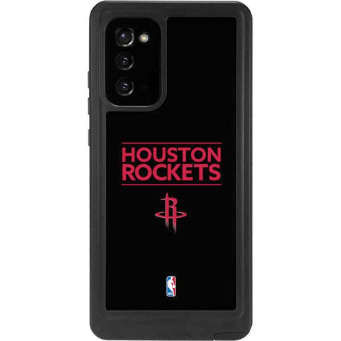 NBA Houston Rockets Standard - Black Galaxy Note20 5G Waterproof Case