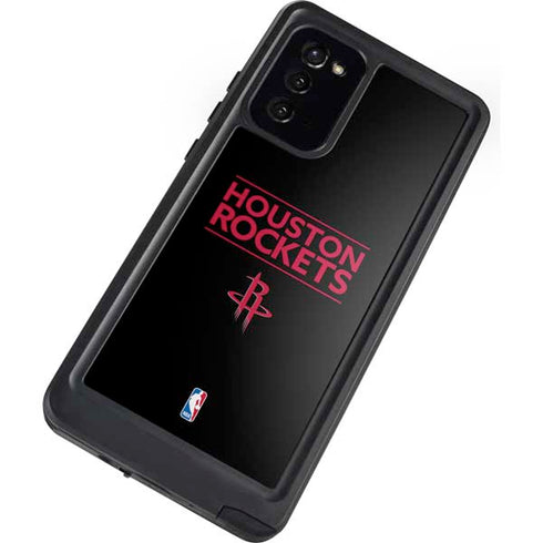 NBA Houston Rockets Standard - Black Galaxy Note20 5G Waterproof Case