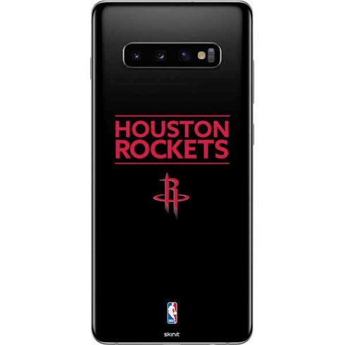 NBA Houston Rockets Standard - Black Galaxy S10 Plus Skin