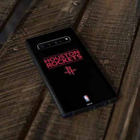NBA Houston Rockets Standard - Black Galaxy S10 Plus Skin
