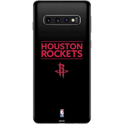 NBA Houston Rockets Standard - Black Galaxy S10 Skin