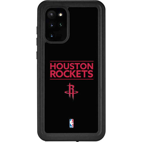 NBA Houston Rockets Standard - Black Galaxy S20 Plus Waterproof Case