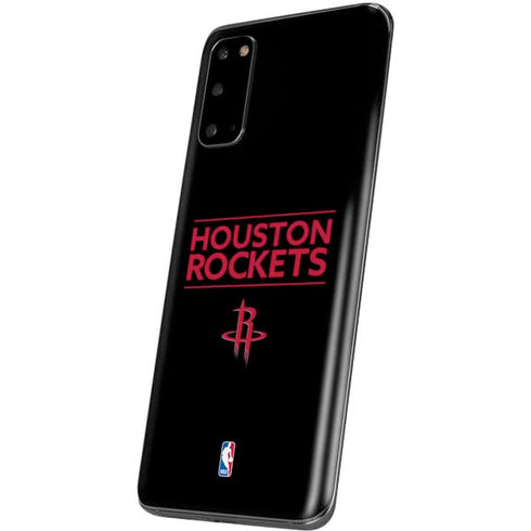 NBA Houston Rockets Standard - Black Galaxy S20 Skin
