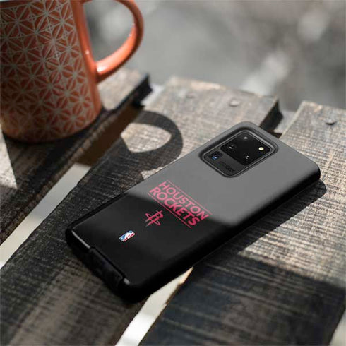 NBA Houston Rockets Standard - Black Galaxy S20 Ultra 5G Pro Case