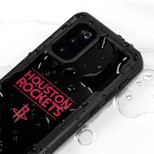 NBA Houston Rockets Standard - Black Galaxy S20 Waterproof Case