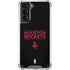 NBA Houston Rockets Standard - Black Galaxy S21 5G Clear Case