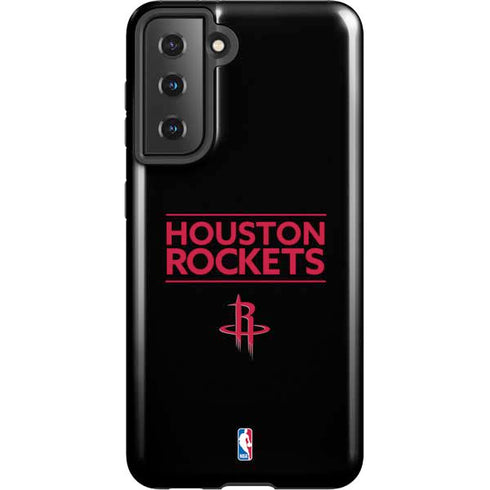 NBA Houston Rockets Standard - Black Galaxy S21 5G Pro Case