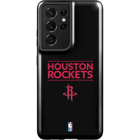 NBA Houston Rockets Standard - Black Galaxy S21 Ultra 5G Pro Case