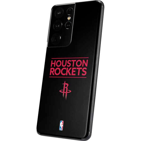 NBA Houston Rockets Standard - Black Galaxy S21 Ultra 5G Skin