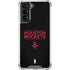 NBA Houston Rockets Standard - Black Galaxy S22 Clear Case