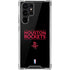 NBA Houston Rockets Standard - Black Galaxy S22 Ultra Clear Case