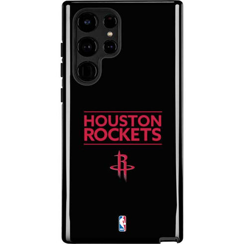 NBA Houston Rockets Standard - Black Galaxy S22 Ultra Pro Case