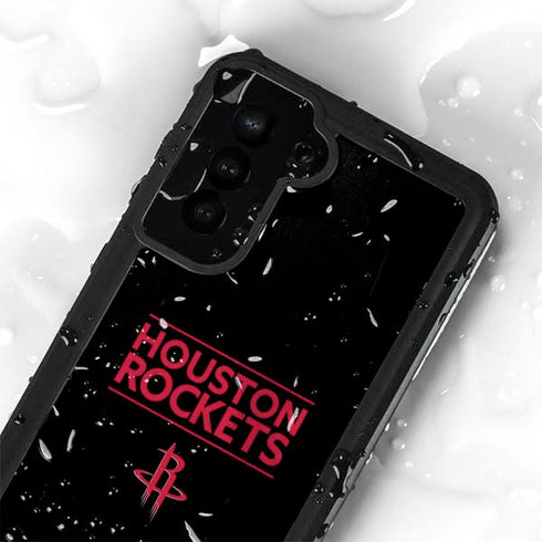 NBA Houston Rockets Standard - Black Galaxy S23 Plus Waterproof Case