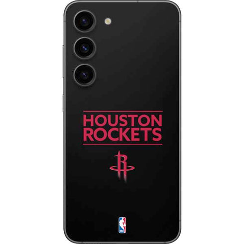 NBA Houston Rockets Standard - Black Galaxy S23 Skin