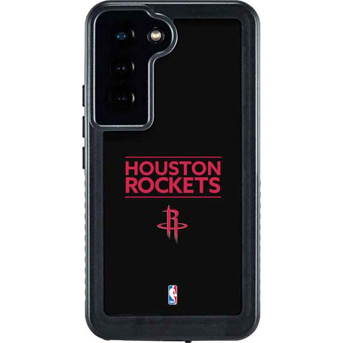 NBA Houston Rockets Standard - Black Galaxy S23 Waterproof Case