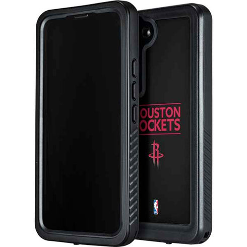 NBA Houston Rockets Standard - Black Galaxy S23 Waterproof Case